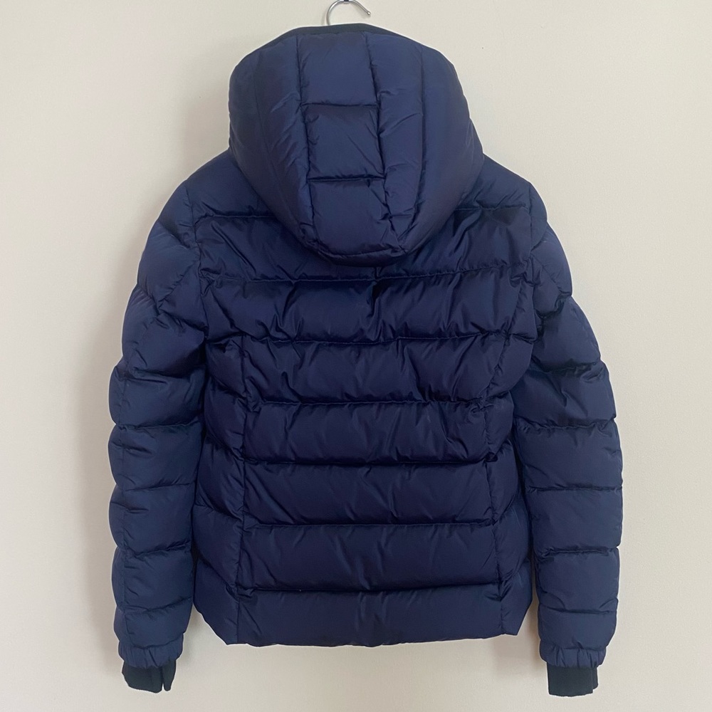 NWT Moncler Betula Puffer Jacket Coat Navy Blue Size 1 Small Hanger Garment Bag - Picture 2 of 15